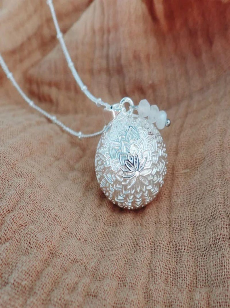 Bola de grossesse Mandala Argent Pierre de Lune Argent - Kiabi