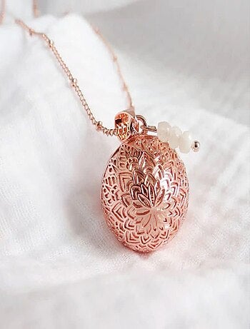 Bola de grossesse Mandala Or Rose Pierre de Lune