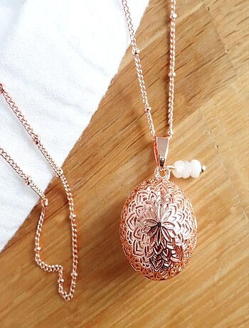 Bola de grossesse Mandala Or Rose Pierre de Lune