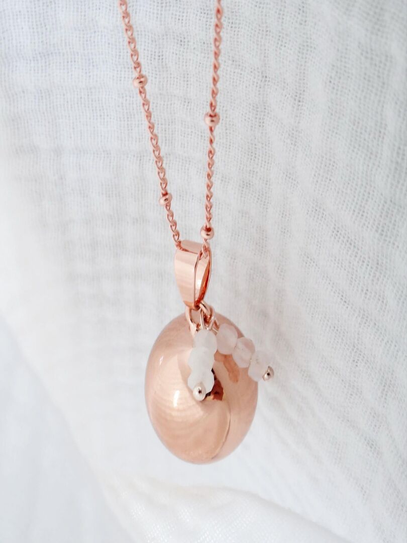 Bola de Grossesse Or Rose Perles Lithoth?�rapie - Rose - Kiabi - 35.90�?�