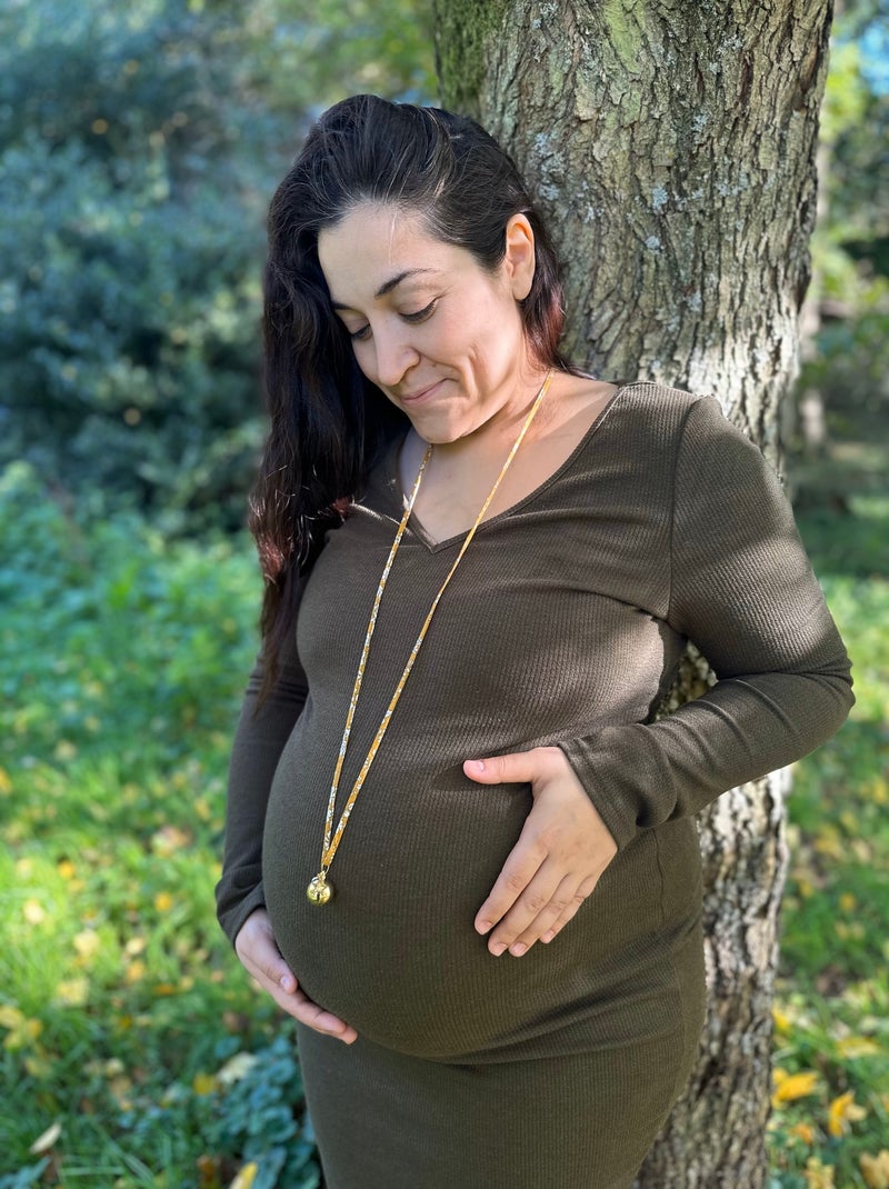 Bola de grossesse rond doré Jaune moutarde - Kiabi