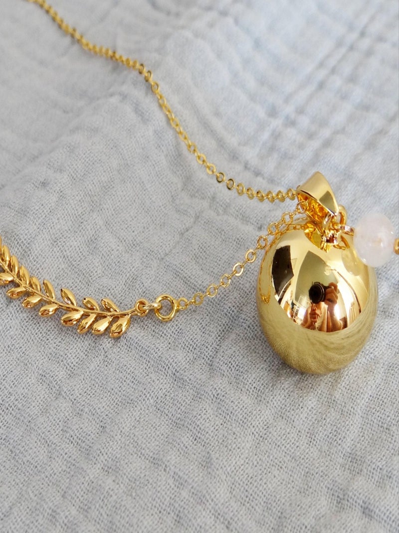 Bola grossesse or. Feuille Pierre Lune Doré/or - Kiabi