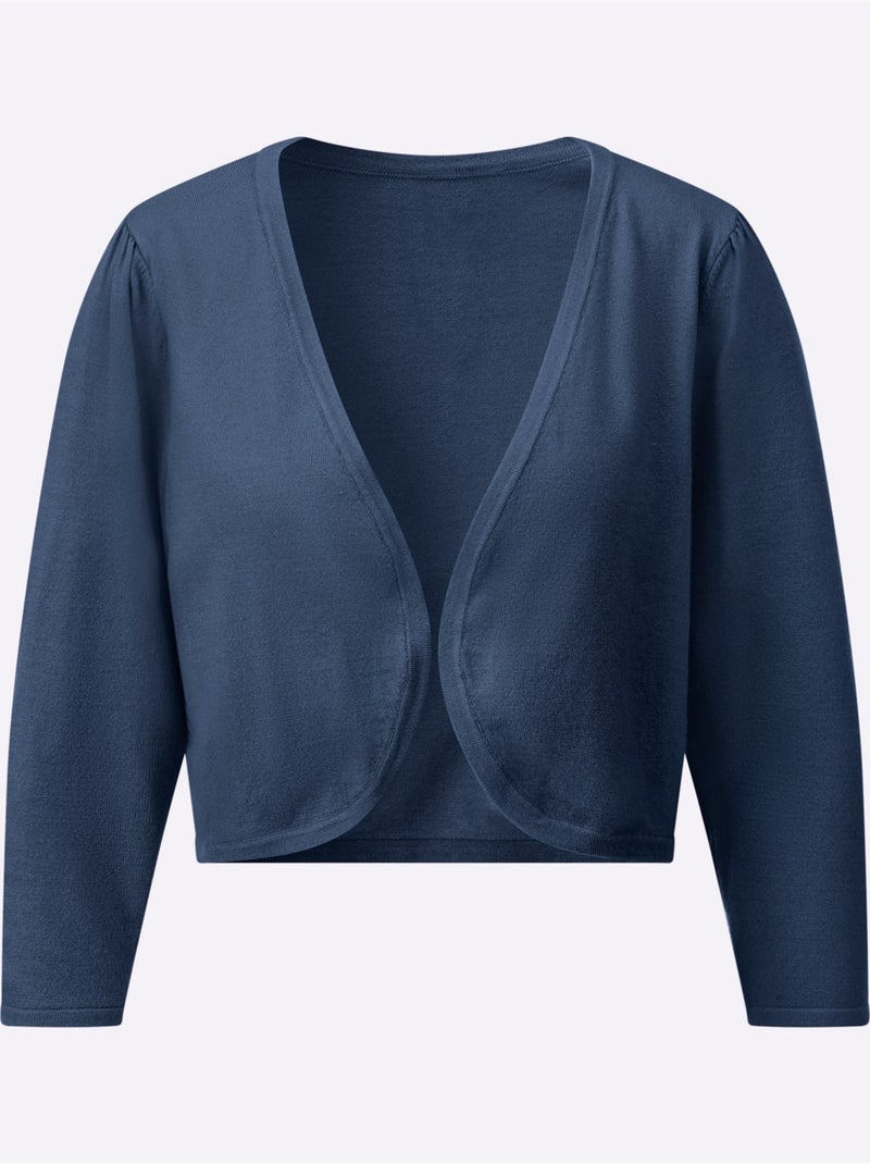 Boléro 50% Viscose (ecovero) - Taille Standard - Witt Bleu foncé - Kiabi