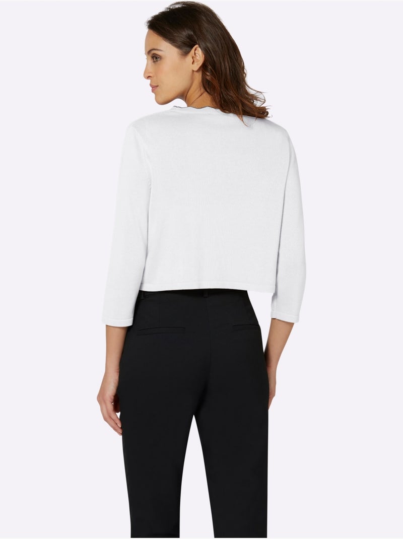 Boléro 55% Coton - Taille Standard - Witt Ecru - Kiabi