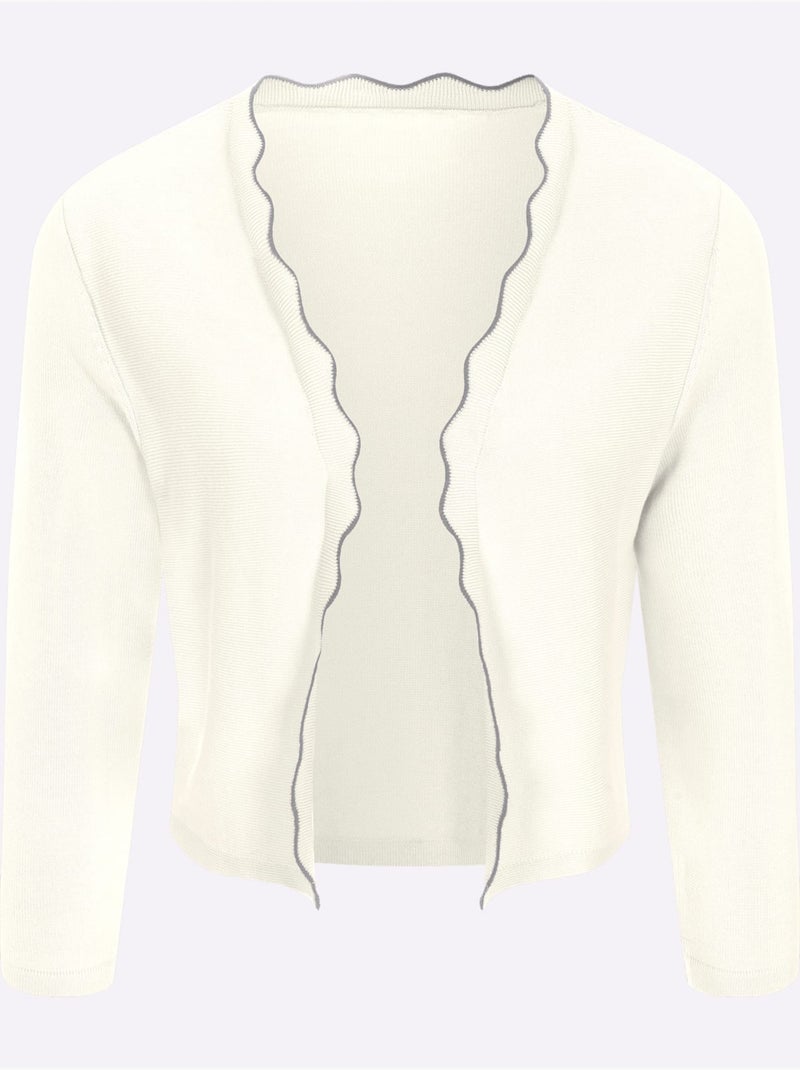 Boléro 55% Coton - Taille Standard - Witt Ecru - Kiabi