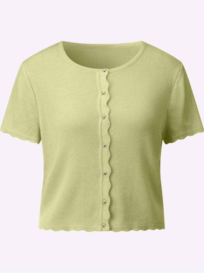 Boléro 55% Coton - Taille Standard - Witt Vert pistache - Kiabi
