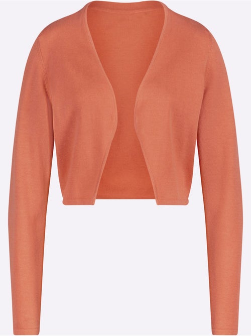 Boléro court en coton à manches longues sans fermeture - Taille standard - Witt - Kiabi Boléro court en coton à manches longues sans fermeture - Taille standard - Witt - Kiabi
