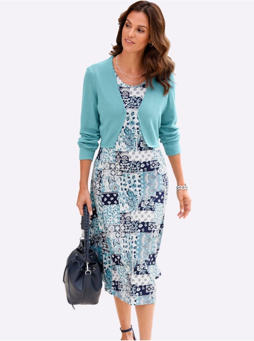 Boléro court en coton et manches longues sans fermeture pour robe - Taille standard - Witt - Kiabi Boléro court en coton et manches longues sans fermeture pour robe - Taille standard - Witt - Kiabi