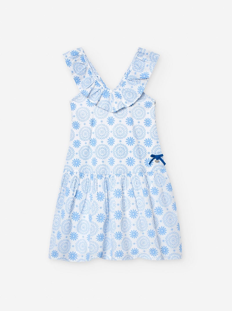 Boléro en Maille Ajourée avec Manches Kimono Cérémonie Blanc - Kiabi