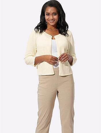 Boléro en tricot fin et viscose ecovero avec manches trois quart - taille standard - witt
