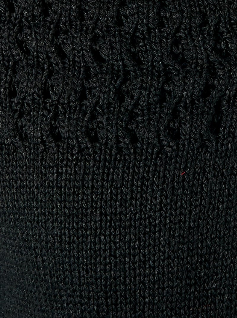 Boléro maille fantaisie - Damart Noir - Kiabi