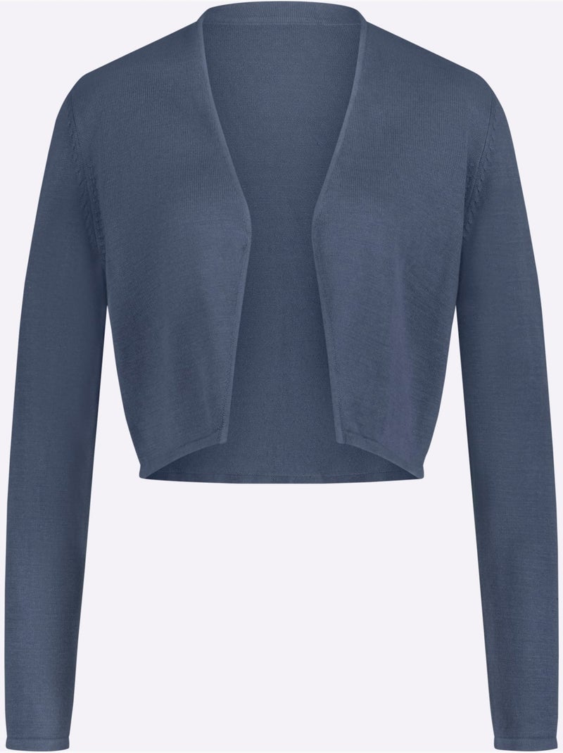 Boléro Pur Coton - Taille Standard - Witt Bleu gris - Kiabi