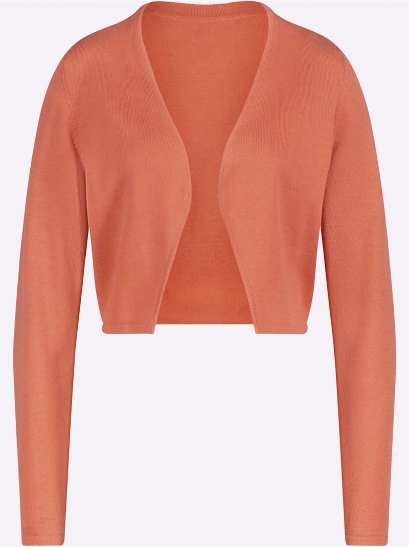 Boléro Pur Coton - Taille Standard - Witt Orange - Kiabi