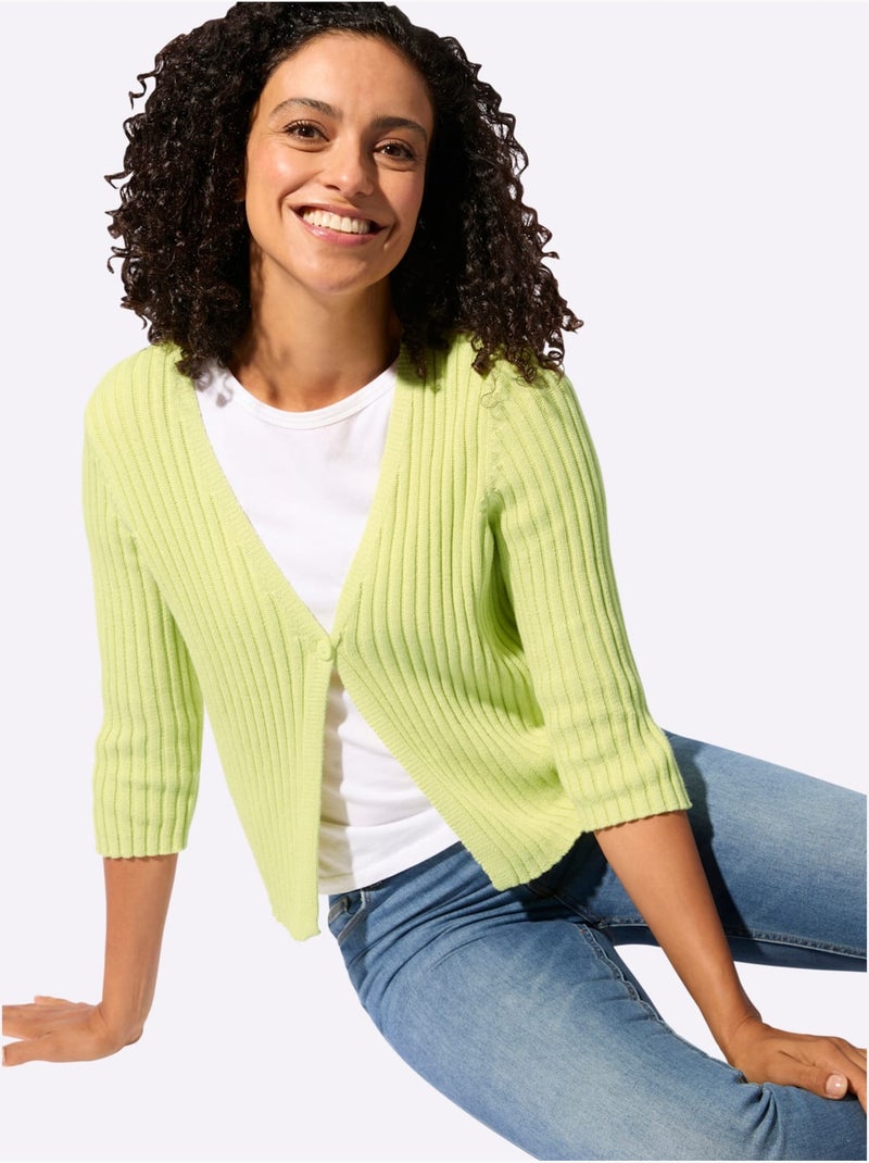 Boléro Pur Coton - Taille Standard - Witt Vert pistache - Kiabi