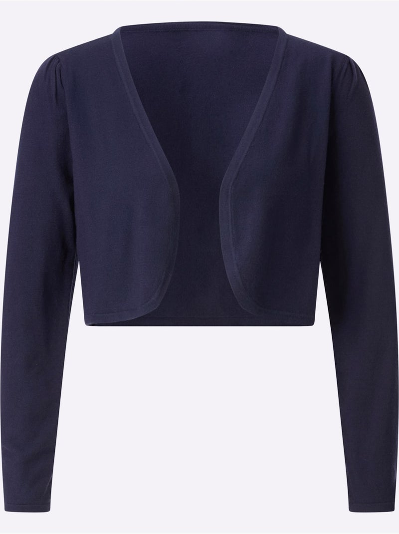 Boléro Tricot Fin élégant - Taille Standard - Witt Bleu marine - Kiabi
