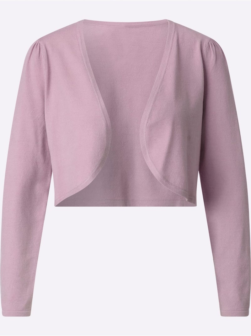 Boléro Tricot Fin élégant - Taille Standard - Witt Mauve - Kiabi