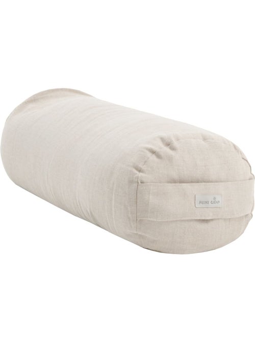 Bolster de yoga coussin de méditation 100% lin coloré - Kiabi
