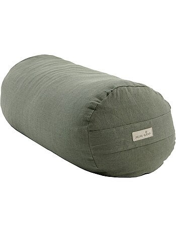 Bolster de yoga coussin de méditation 100% lin coloré