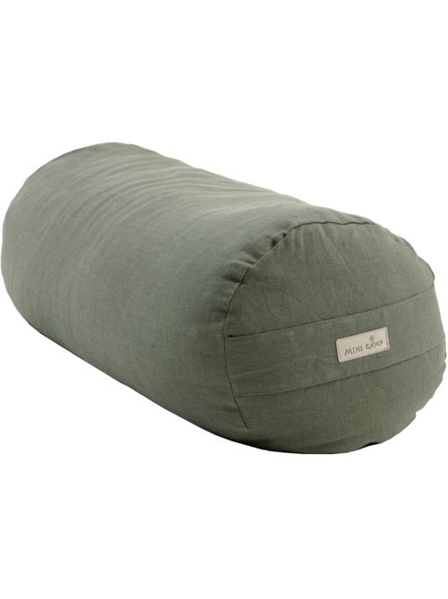 Bolster de yoga coussin de méditation 100% lin coloré - Kiabi