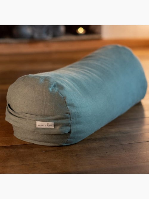 Bolster de yoga coussin de méditation 100% lin coloré - Kiabi