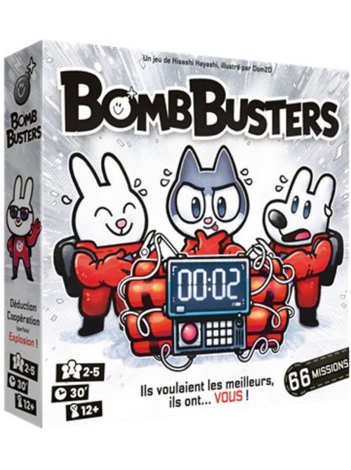 Bomb busters jeu cooperatif - asmodee - cgbomb01fr - rouge - dès 12 ans - Kiabi