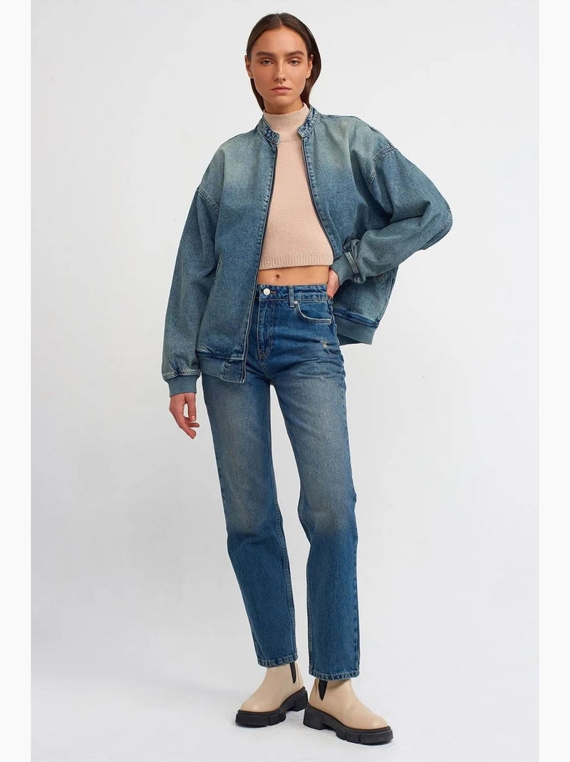 Bomber ample dilvin Bleu saphir - Kiabi