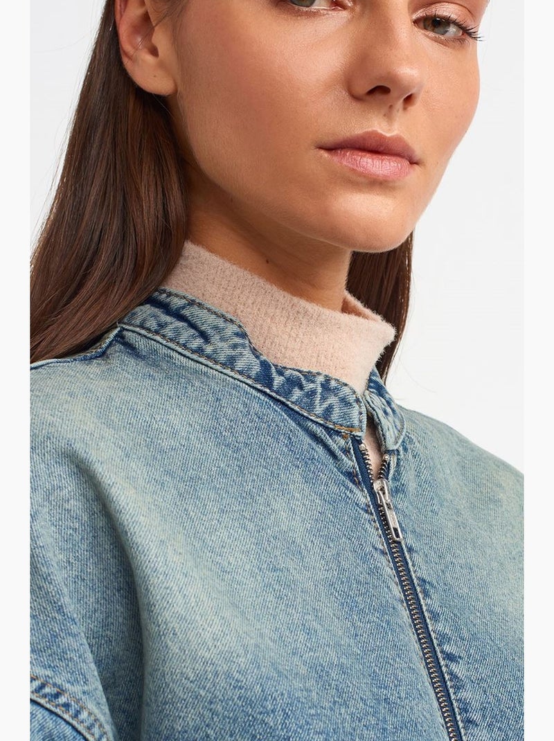 Bomber ample dilvin Bleu saphir - Kiabi
