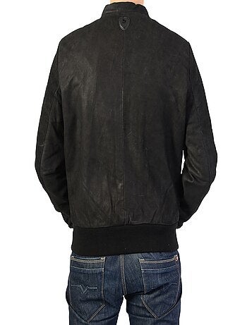 Bomber en Cuir Homme Redskins Pulp Punch Black