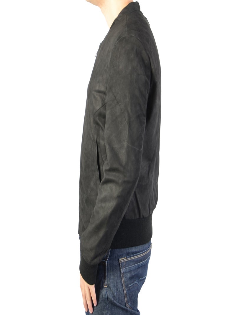 Bomber en Cuir Homme Redskins Pulp Punch Black Noir - Kiabi