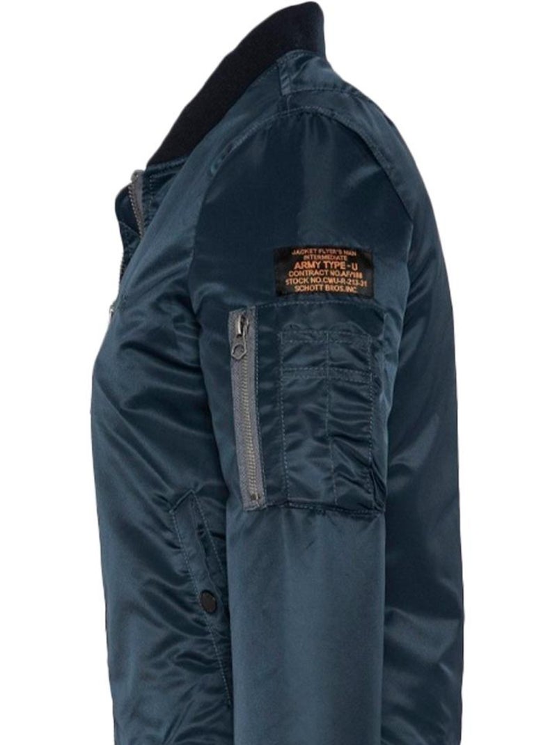 Bomber Femme Schott Femme Bleu marine - Kiabi