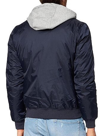 Bomber Homme Schott Bombers Capuche Amovible En Jersey Schott