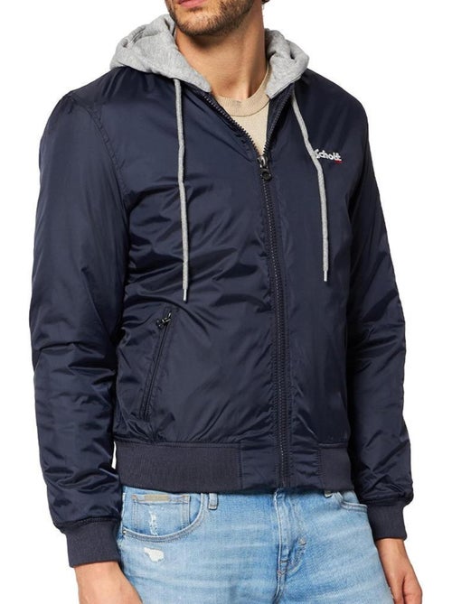 Bomber Homme Schott Bombers Capuche Amovible En Jersey Schott - Kiabi Bomber Homme Schott Bombers Capuche Amovible En Jersey Schott - Kiabi