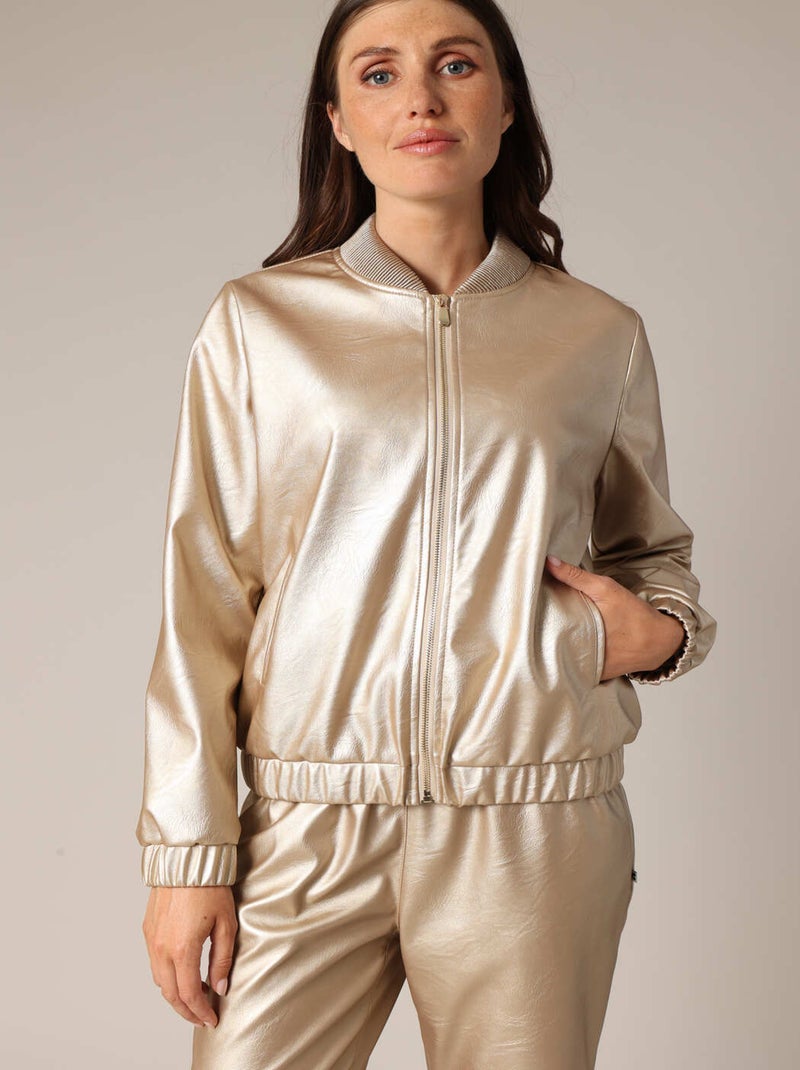 Bomber métallisé 'Deeluxe' Gold - Kiabi