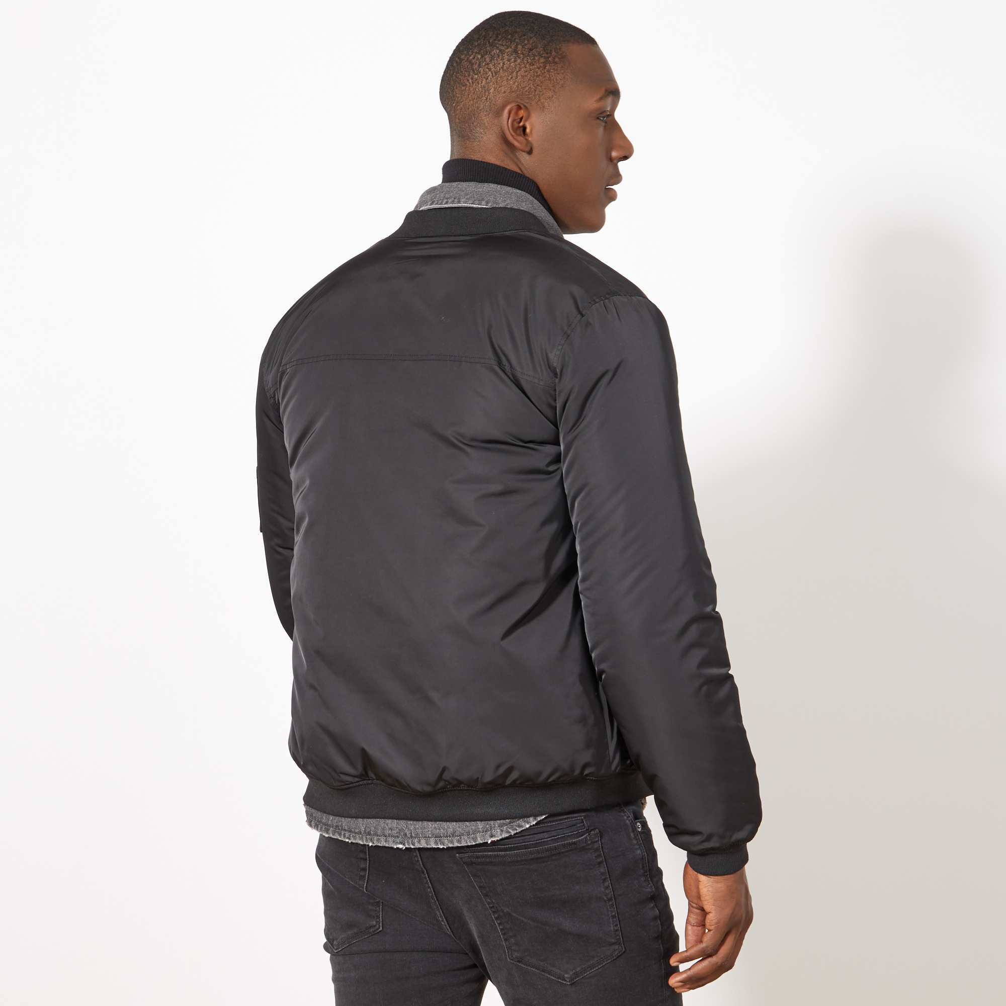 Bomber zippé intérieur matelassé Homme - Kiabi - 35,00€