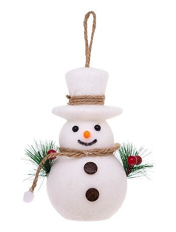 Bonhomme de neige boule de sapin de noel