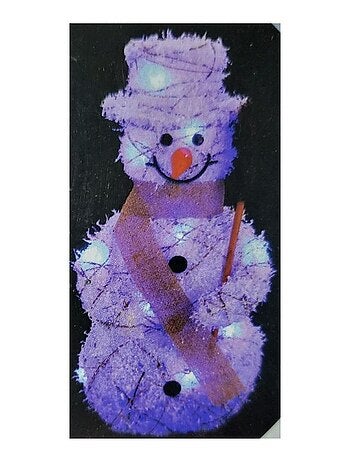 Bonhomme de neige lumineux 10 Led - Kiabi