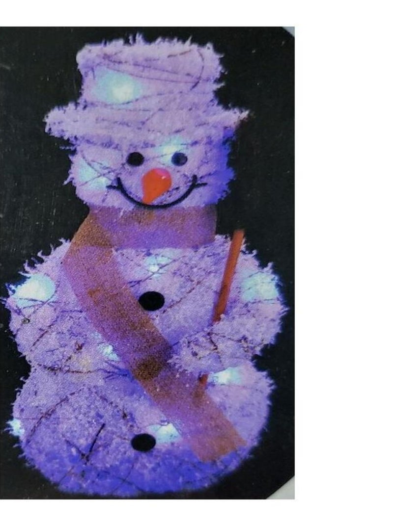 Bonhomme de neige lumineux 10 Led Blanc - Kiabi
