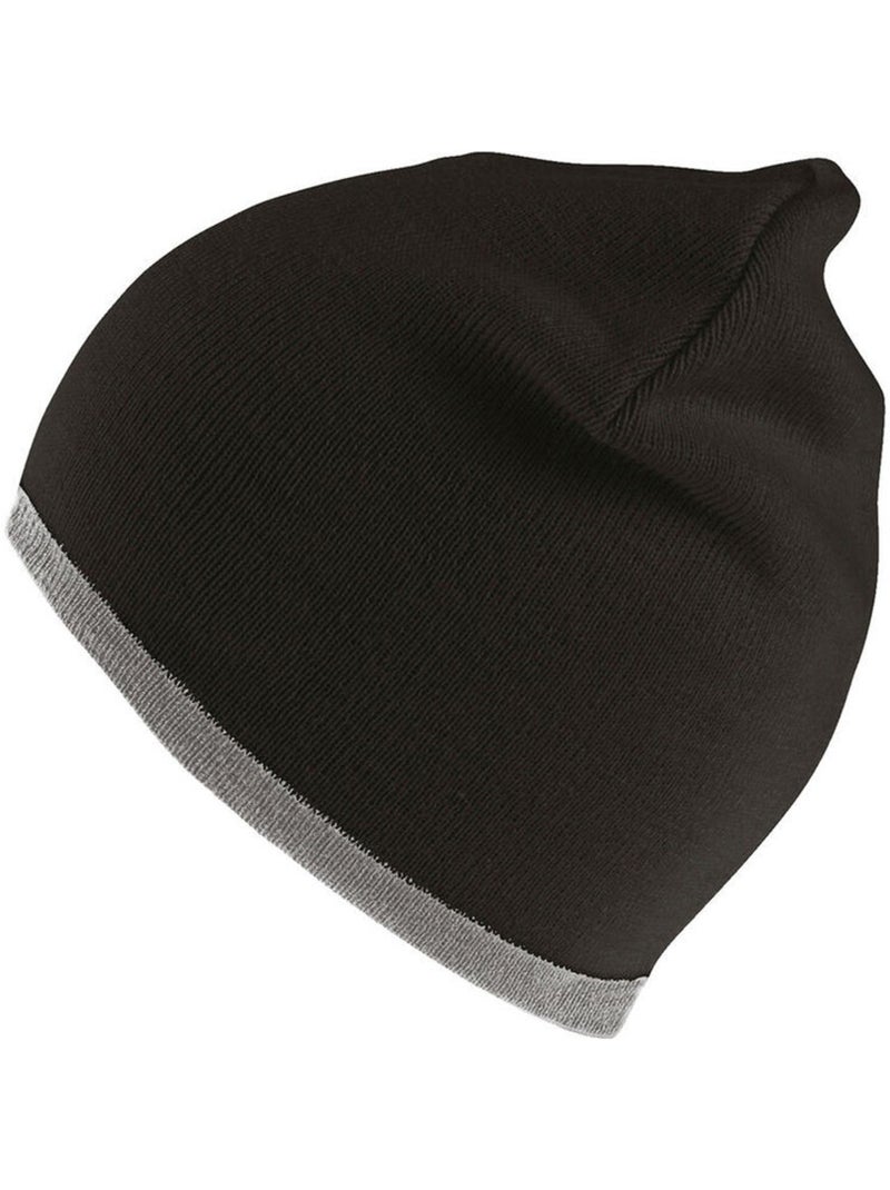 Bonnet - result winter essentials Noir Gris - Kiabi