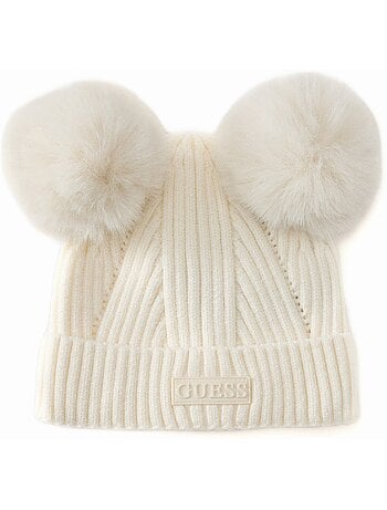 Bonnet à double pompons - guess kids
