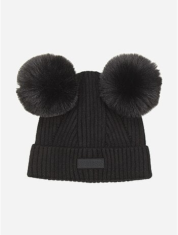 Bonnet à double pompons - guess kids