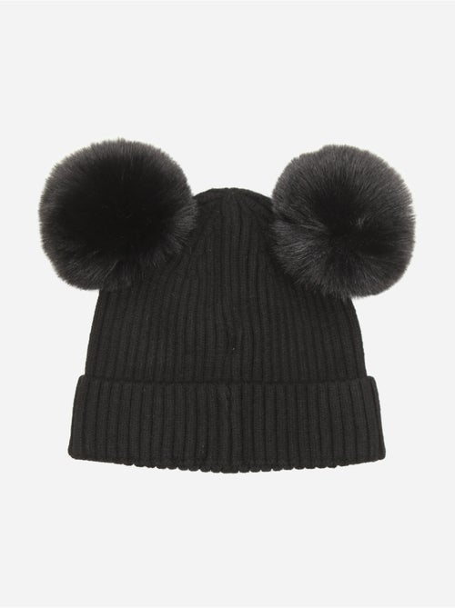 Bonnet à double pompons - guess kids - Kiabi