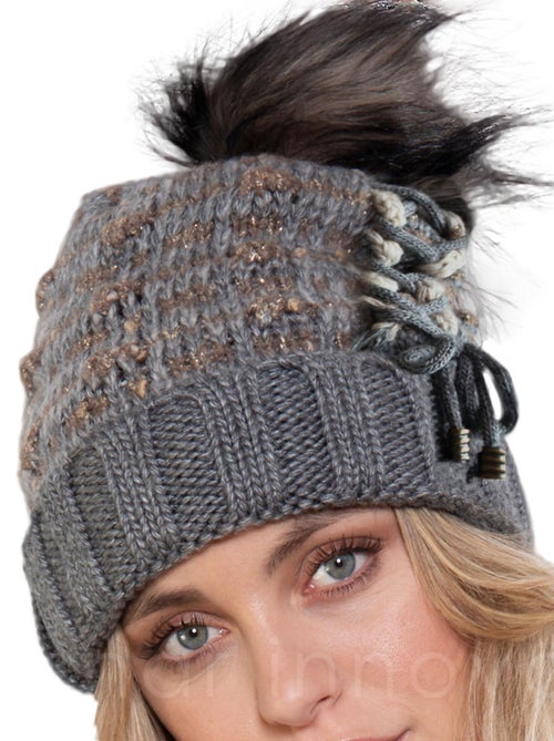 Bonnet à houppe - Kiabi