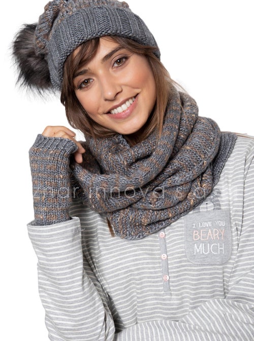 Bonnet à houppe - Kiabi