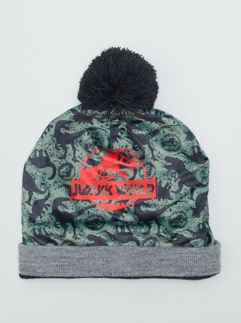 Bonnet à pompon 'Jurassic World' noir - Kiabi