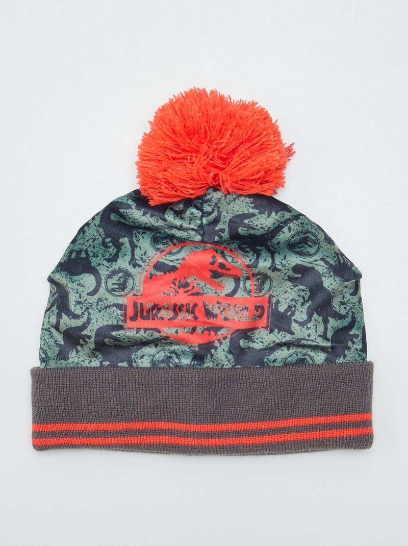 Bonnet à pompon 'Jurassic World' Rouge - Kiabi