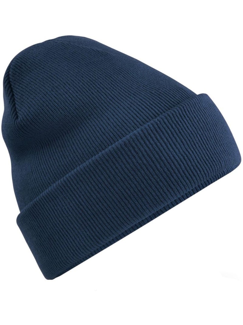 Bonnet à revers recyclé original - beechfield Bleu marine - Kiabi