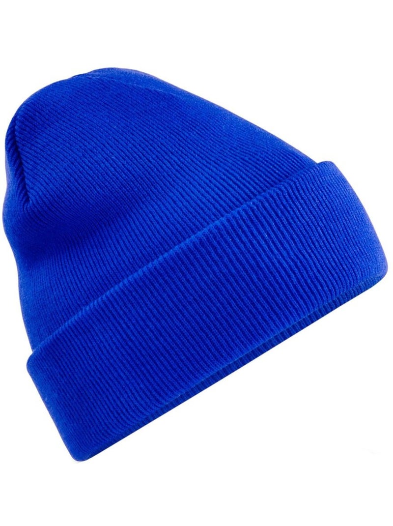 Bonnet à revers recyclé original - beechfield Bleu roi - Kiabi