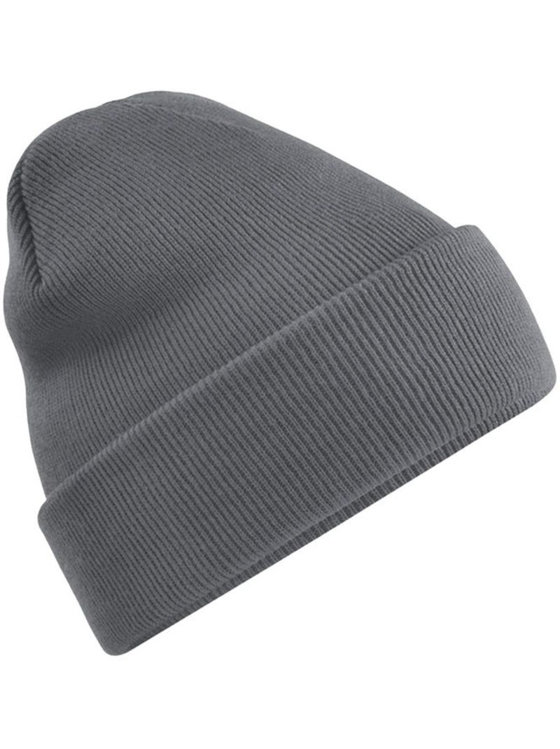 Bonnet à revers recyclé original - beechfield Gris foncé - Kiabi