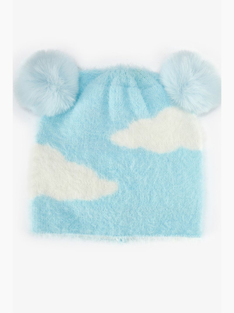 Bonnet anabel fille penti Bleu Blanc - Kiabi