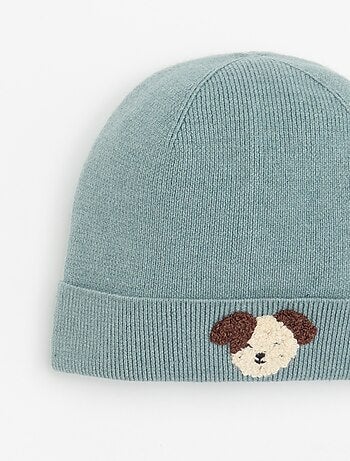 Bonnet avec broderie 'animal'